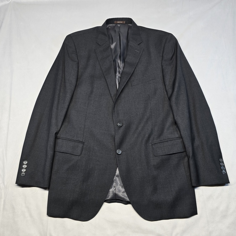 Peter Millar Blazer Men Size 44T Prince of Wales check Charcoal Sports Coat